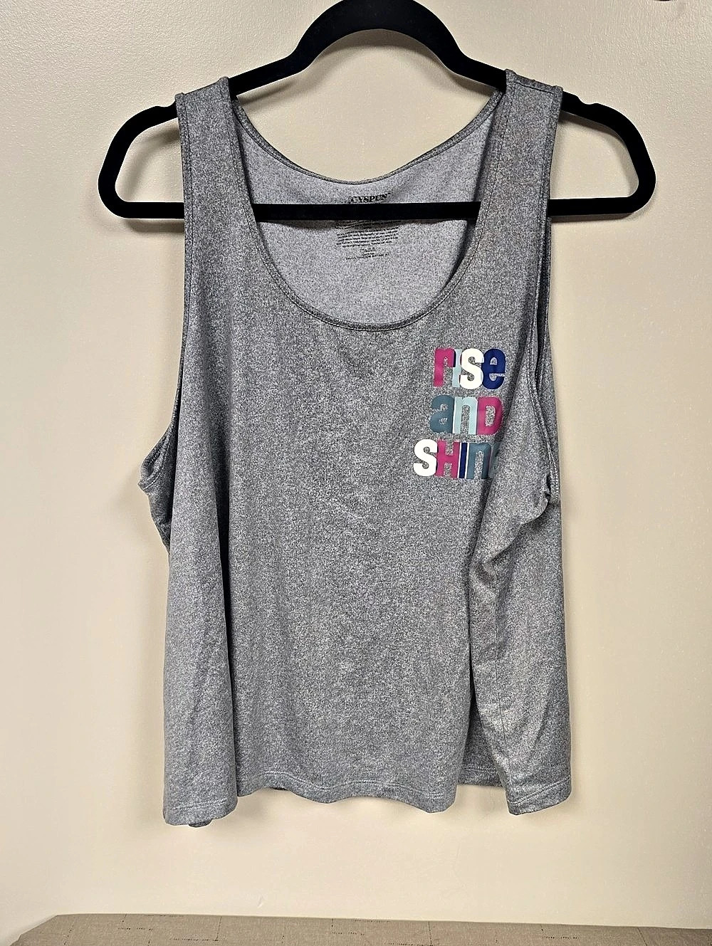 Joyspun Graphic Gray Sleep Tank Top